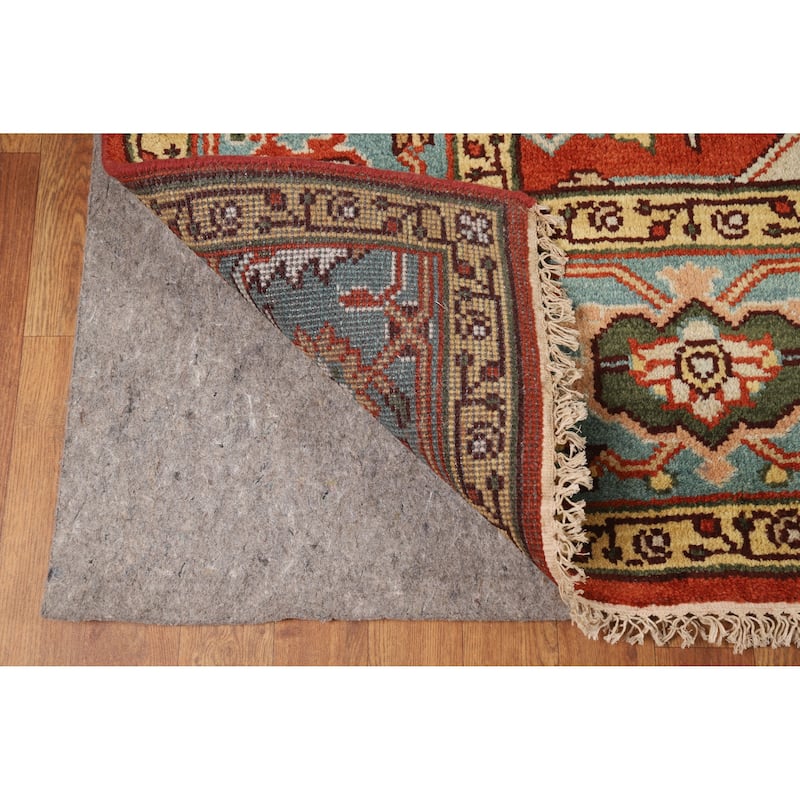 Hand Knotted Oriental 100% Wool Carpet Transitional All-Over Oranges & Rust Oushak Area Rug - 10' 2'' X 8' 1''