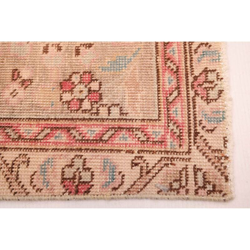 ECARPETGALLERY Hand-knotted Antalya Vintage Light Red Wool Rug - 9'7 x 12'4