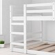 preview thumbnail 8 of 18, Full Over Full Bunk Bed with Ladder and Guardrails, Solid Wood Frame, No Box Spring Required