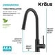 preview thumbnail 92 of 149, Kraus 2-Function 1-Handle 1-Hole Pulldown Sprayer Brass Kitchen Faucet