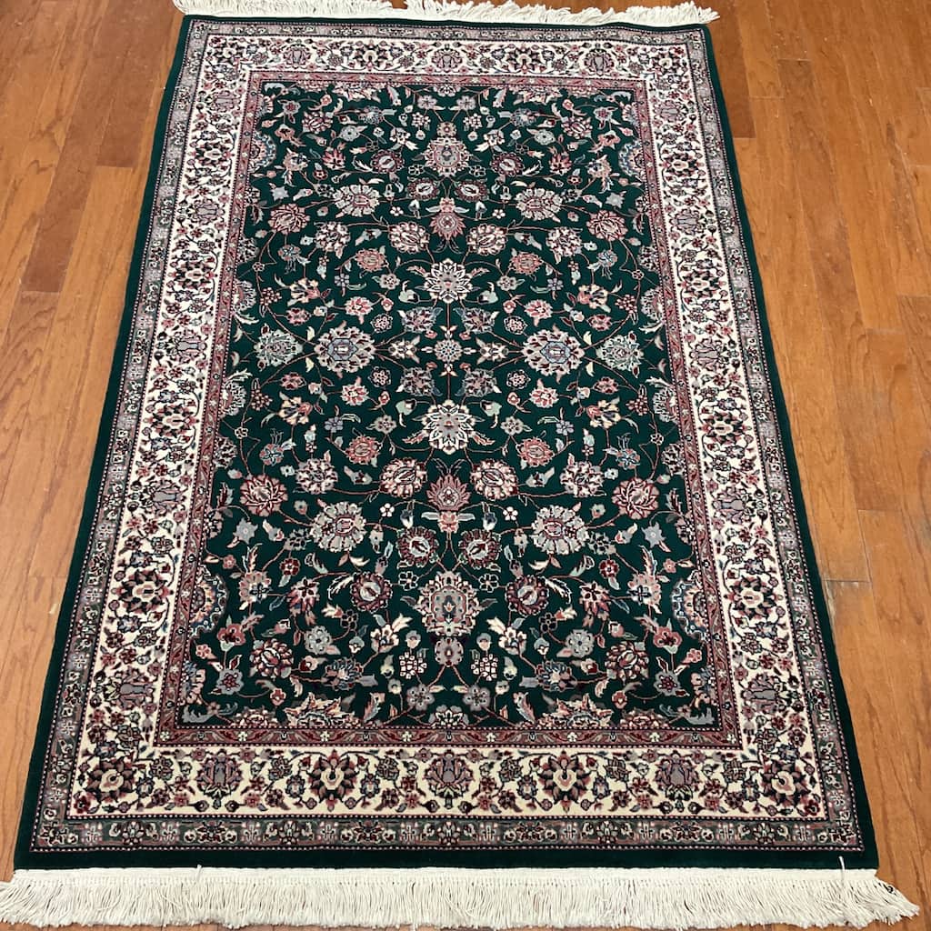 HERAT ORIENTAL Handmade Tabriz Wool & Silk Rug - 4' x 6'