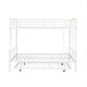 preview thumbnail 15 of 31, Full XL Over Queen Iron Frame Bunk Bed Split Into 2 Beds with Trundle