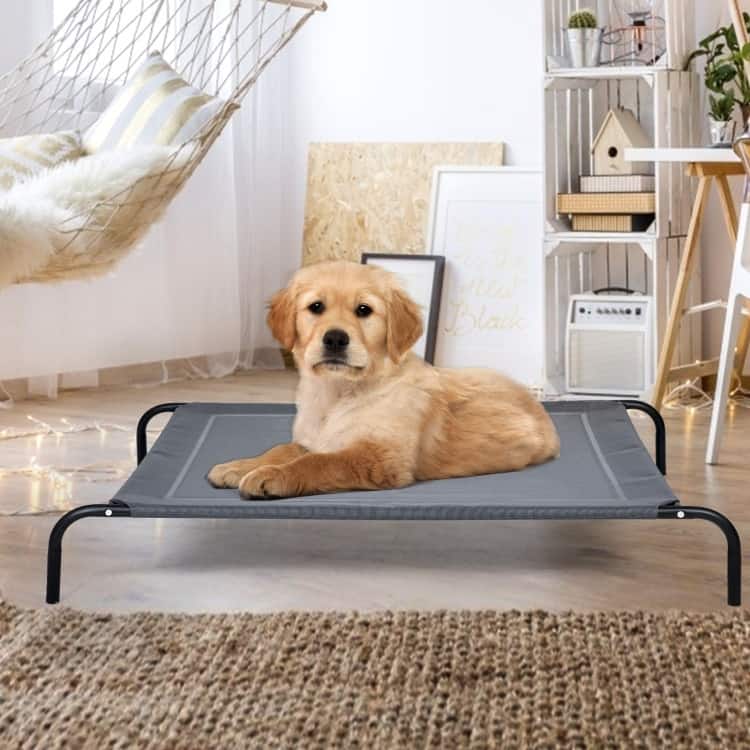 Large Elevated Pet Bed Mat-Dark Grey - 43" x 31" x 7" - Dark Grey