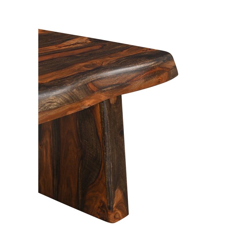 Avenue 2-piece Live Edge Solid Wood Living Room Table Set