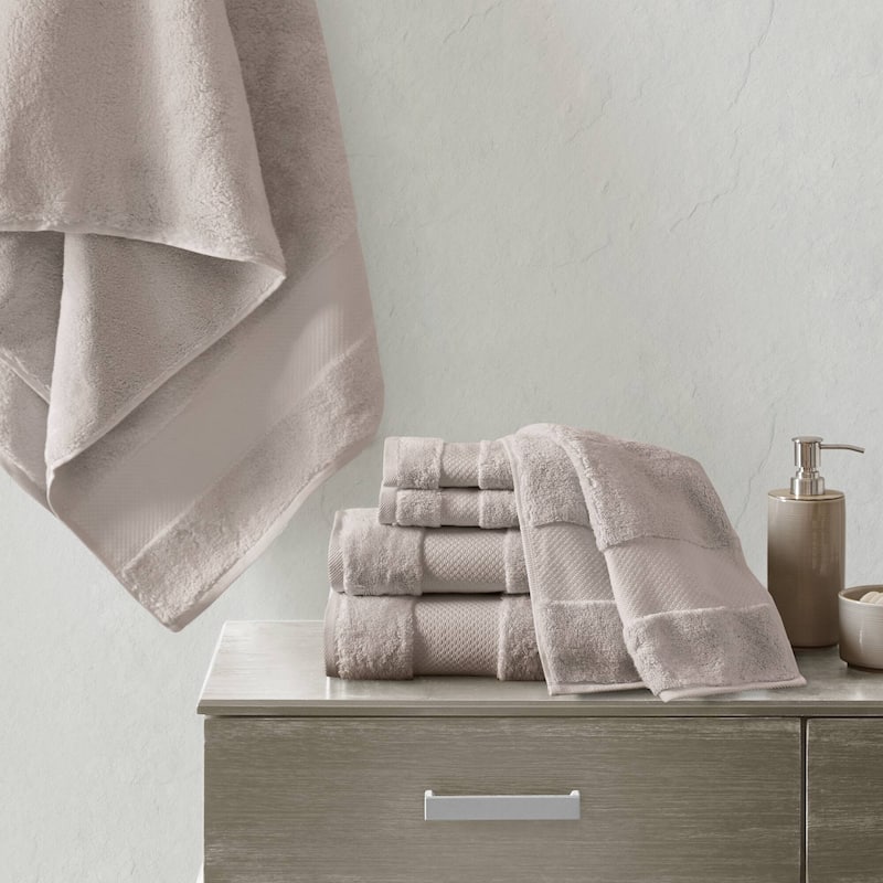 Madison Park Signature Turkish Cotton 6-piece Bath Towel Set - Taupe