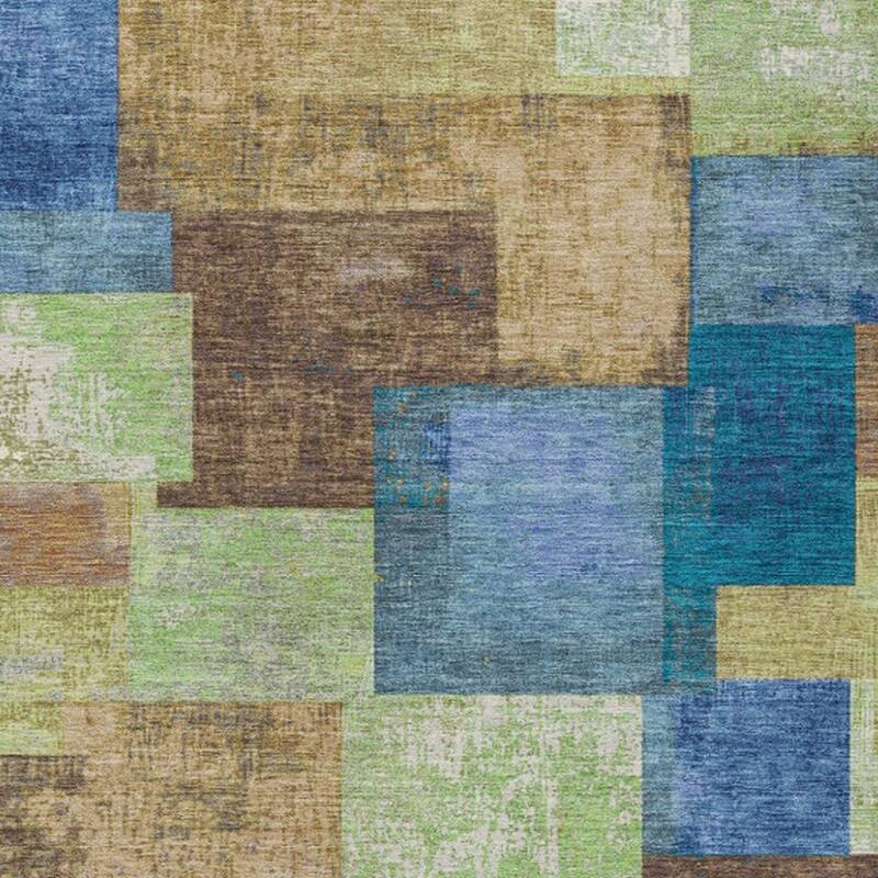 HomeRoots Geometric Traditional Rectangle Outdoor Rug