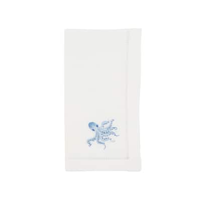 Ocean Treasures Embroidered Octopus Napkin (Set of 6) - 20"x20"