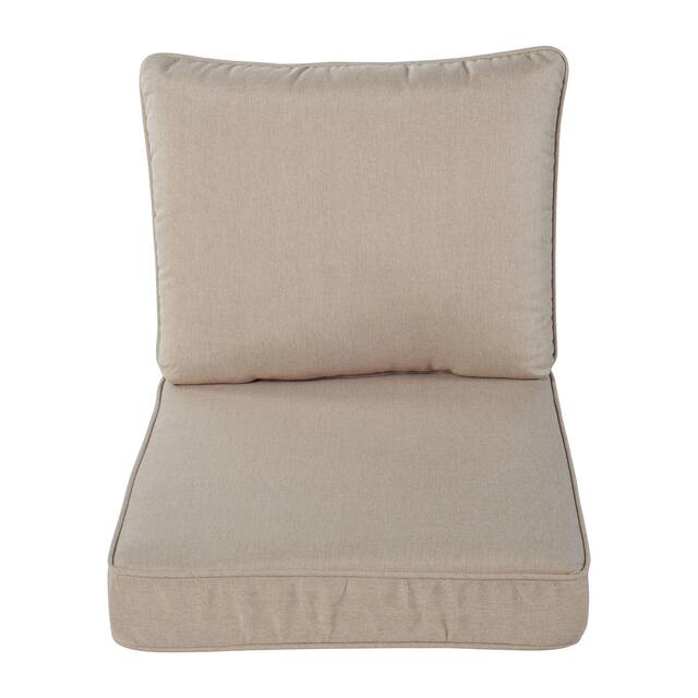 Haven Way Universal Outdoor Deep Seat Lounge Chair Cushion Set