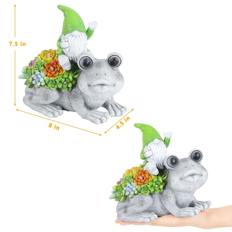 Solar Garden Outdoor Statues with LED Light