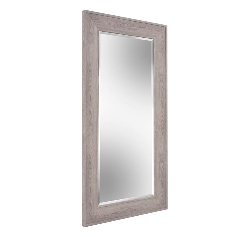 Allan Andrews Ashford Gray Rectangular Framed Wall Mirror