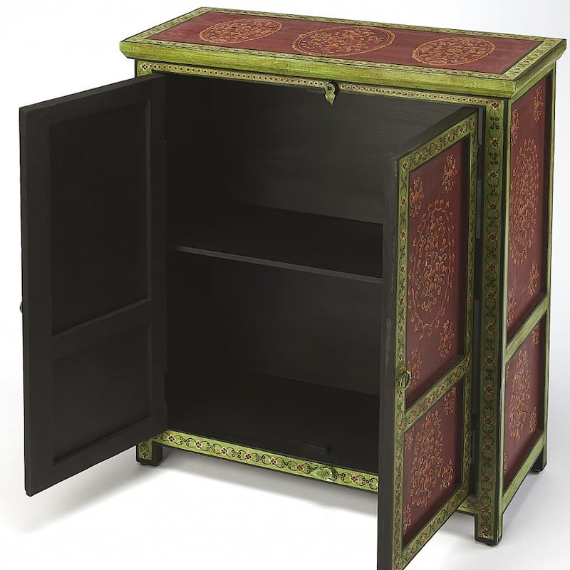 HomeRoots Disha Hand Painted Chest - 30.00 in. x 36.00 in. x 13.00 in.