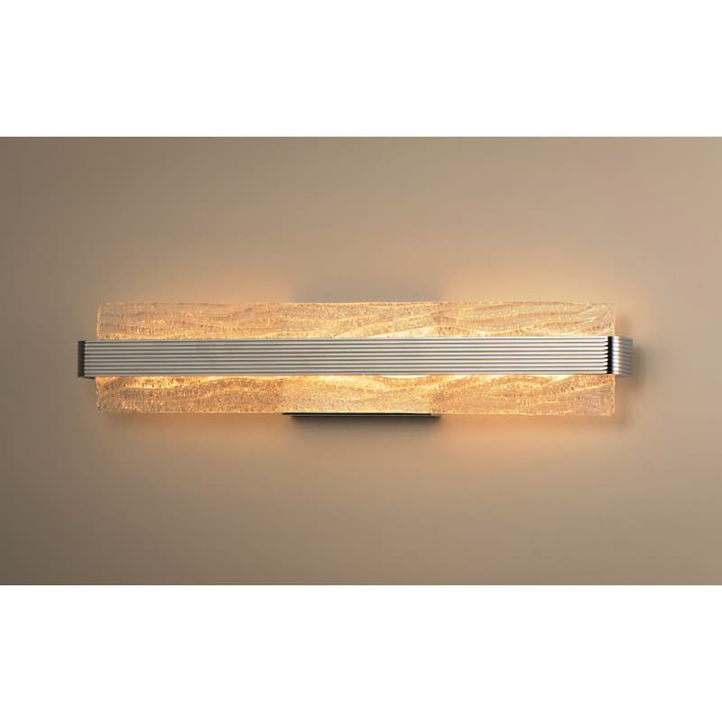 Ripple 1-Light 3.5" Wide Polished Chrome Vanity Light