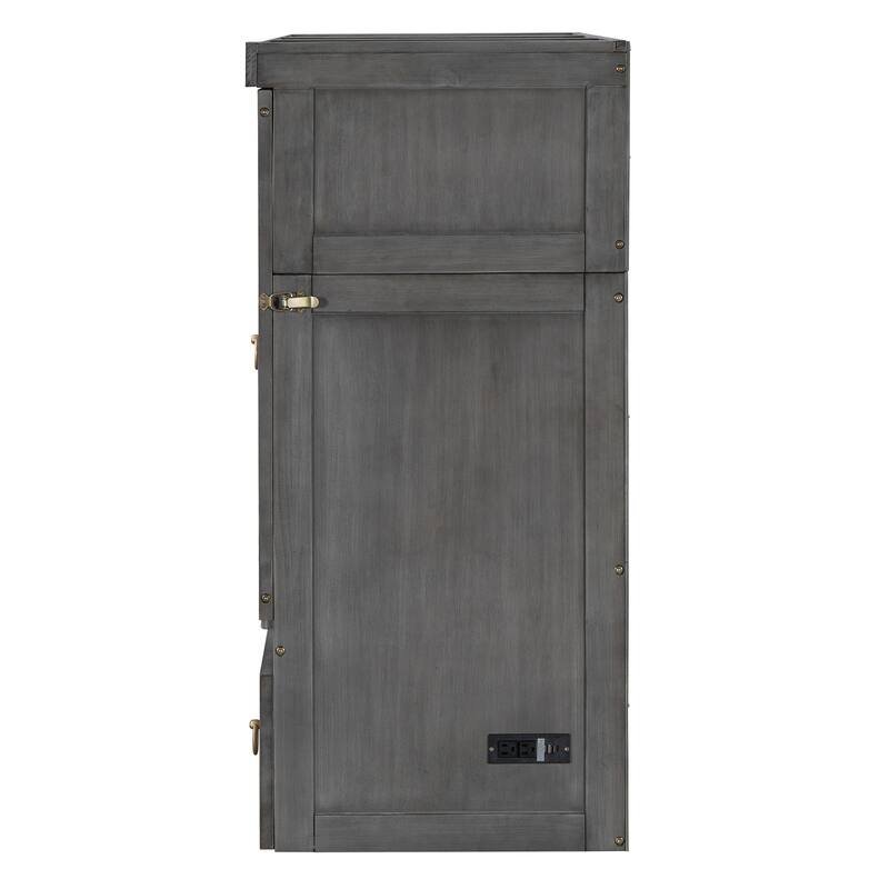 Space-Saving Queen Murphy Bed with Built-in USB Charging, Large Storage Drawer & Dual Finish Options