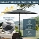 preview thumbnail 10 of 10, Holme 9-foot Steel Market Patio Umbrella with Tilt-and-Crank