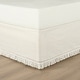 preview thumbnail 7 of 10, Lush Decor Boho Fringe 15-Inch Tailored Drop Easy Fit Bedskirt King - Off-White