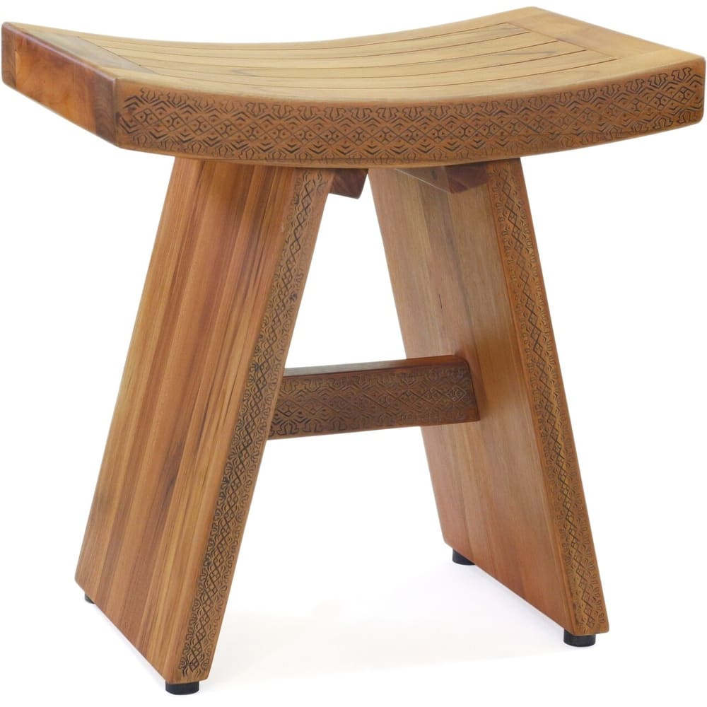 18" Asia Artisan Teak Shower Bench