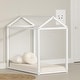 preview thumbnail 33 of 35, South Shore Sweedi Natural Poplar Toddler House Bed White
