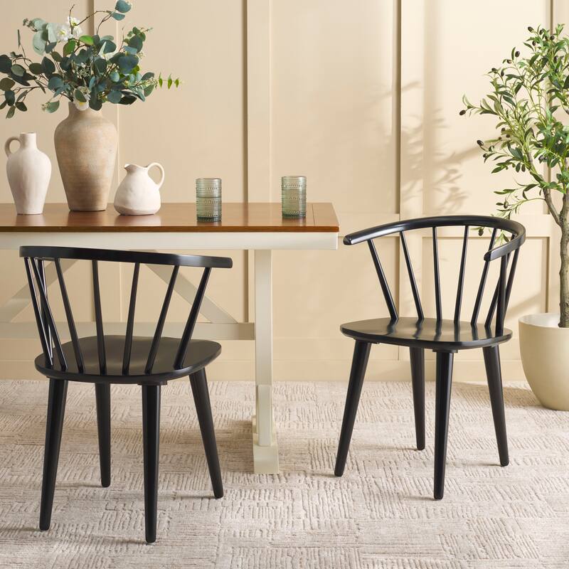 SAFAVIEH HOME Mandalyn Dining Chairs (Set of 2) - 21"W x 21"D x 30"H