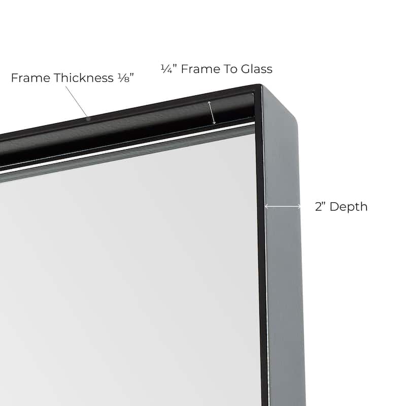 Ariel MM-14-3020 30" W x 20" H Contemporary Rectangular Stainless