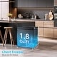preview thumbnail 10 of 14, 1.8 Cu.Ft Chest Freezer with Removable Basket, Bottom Drain, 7-Level Thermostat, Freestanding Design for Home and Apartment
