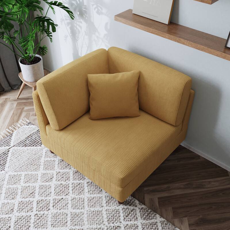 Free Combination Multi-Shaped Corduroy Sofa Modular