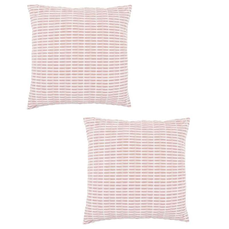 KAF Home Set of 2 Square Pleated Please Pillow Cover