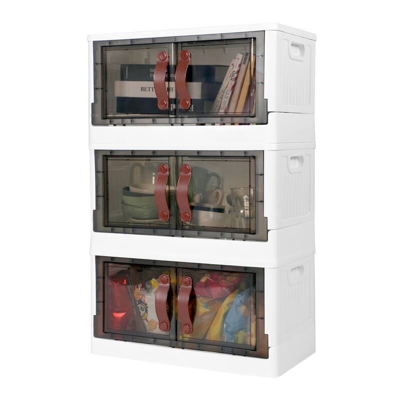 Plastic Storage Cabinet with Lids