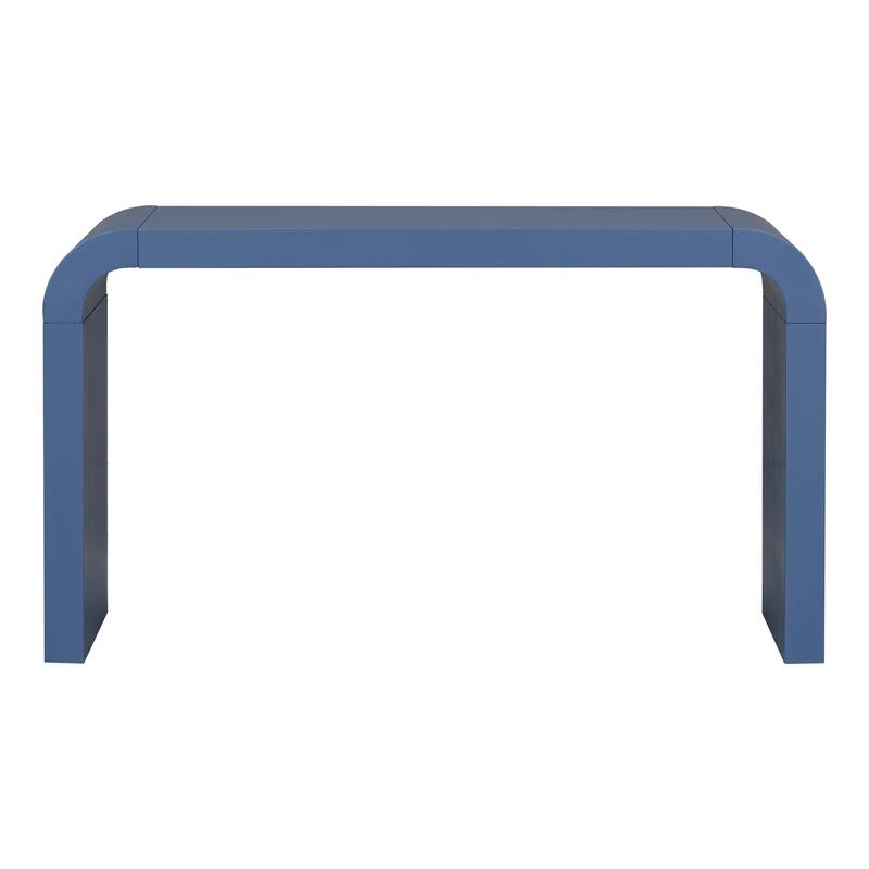 Minimalist Acacia Vneer Entryway Table with Two Legs
