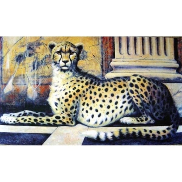 Custom Printed Rugs AWV051 Cheetah 18 x 30 in. Doormat Rug - Brown Brown & Tan Gold & Yellow
