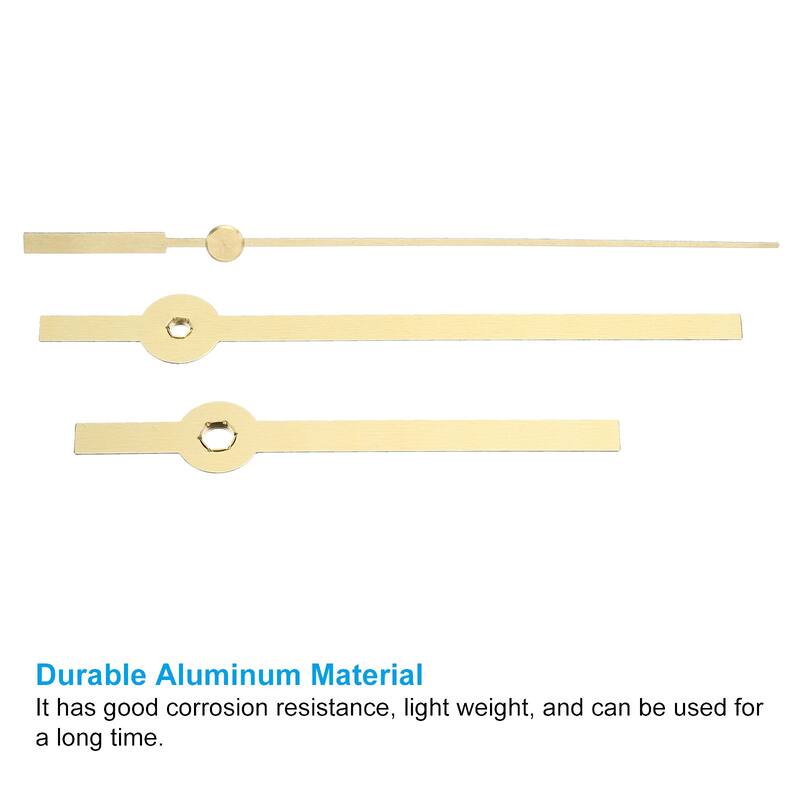 Clock Hands Kit, 8 Set Aluminum Wall Clock Hands Parts Replacement , Gold, A14 - Gold