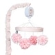 preview thumbnail 1 of 4, Lambs & Ivy Signature Botanical Baby Pink Floral Musical Baby Crib Mobile