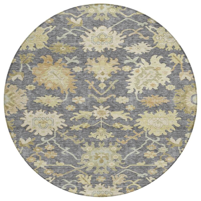 HomeRoots Floral Traditional Rectangle Outdoor Rug