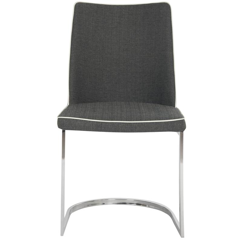 SAFAVIEH Felipa Mid-Century Modern White Dining Chair (Set of 2) - 18.5" x 22.3" x 33.5" - 19Wx22Dx34H