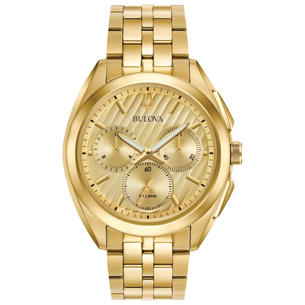 Bulova Men's Curv Gold Dial Watch - 97A125 - 6 (36)
