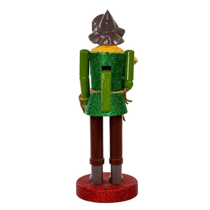 Kurt Adler 10-Inch Wizard of Oz™ Scarecrow Nutcracker - Green