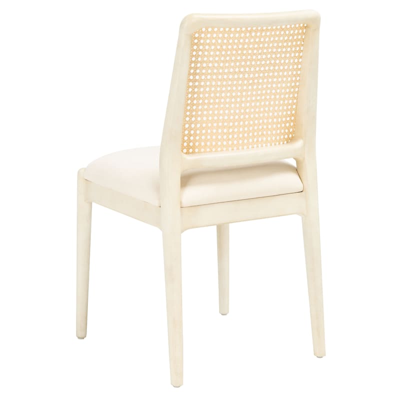 SAFAVIEH Reinhardt Rattan Cushion Dining Chair (Set of 2) - 19" W x 17.5" L x 32" H