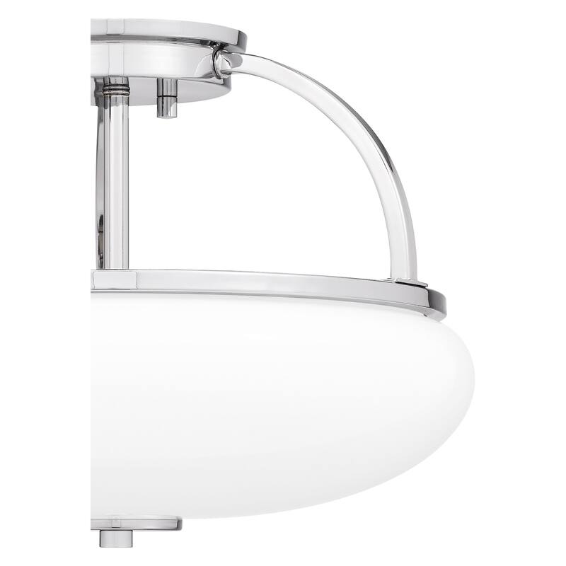Easton 3-Light Polished Chrome Semi-Flush Mount
