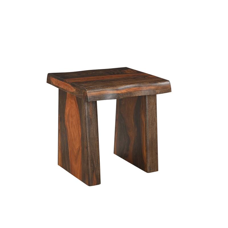 Avenue 2-piece Live Edge Solid Wood Living Room Table Set