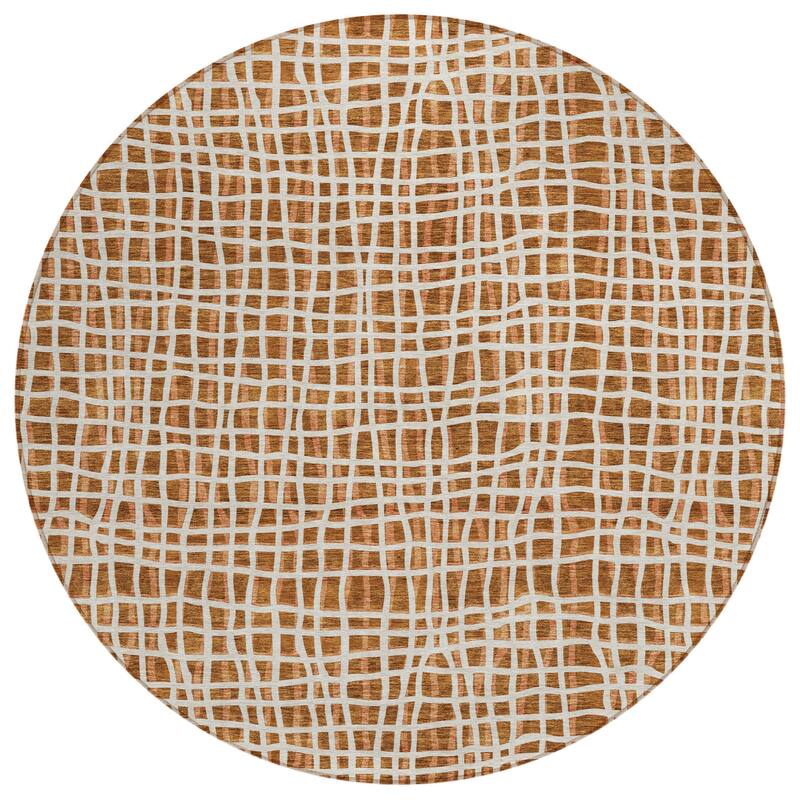 HomeRoots Striped Transitional Rectangle Outdoor Rug