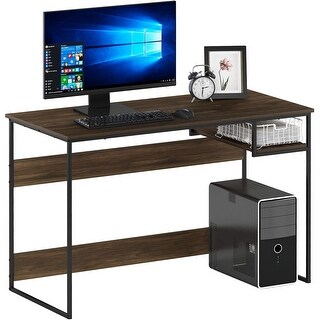 45-Inch Study Desk with Storage Compartment and Multiple Color Options ...