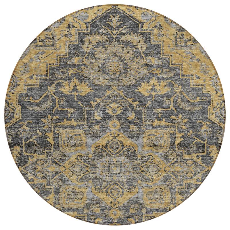 HomeRoots Oriental Traditional Rectangle Outdoor Rug