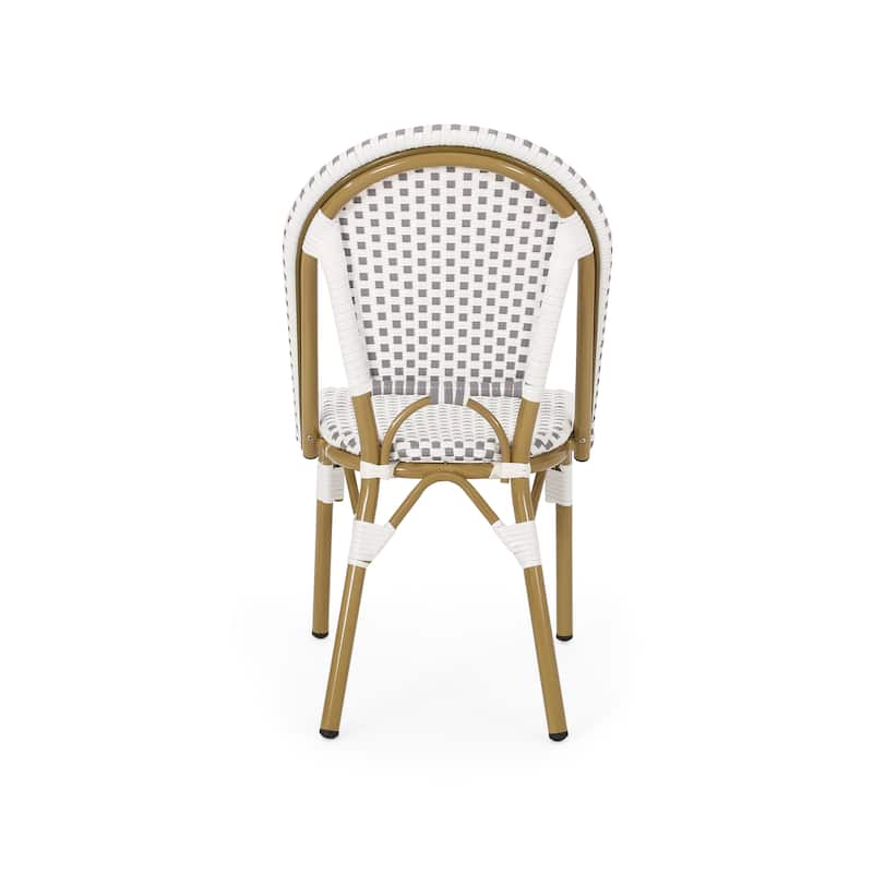 Elize Outdoor French Cafe Chairs (Set of 4) by Christopher Knight Home