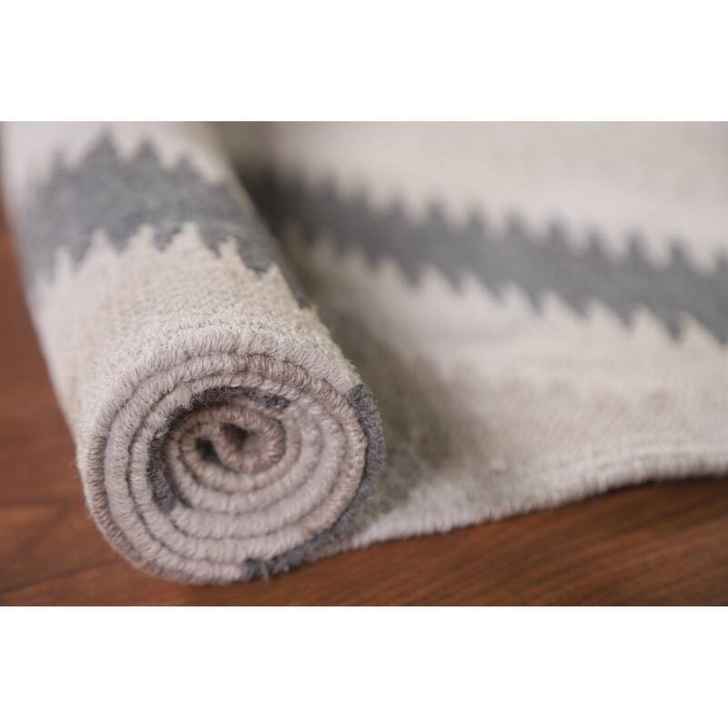 Reversible Kilim Accent Rug Flatweave Oriental Wool Carpet - 3'0"x 4'10"