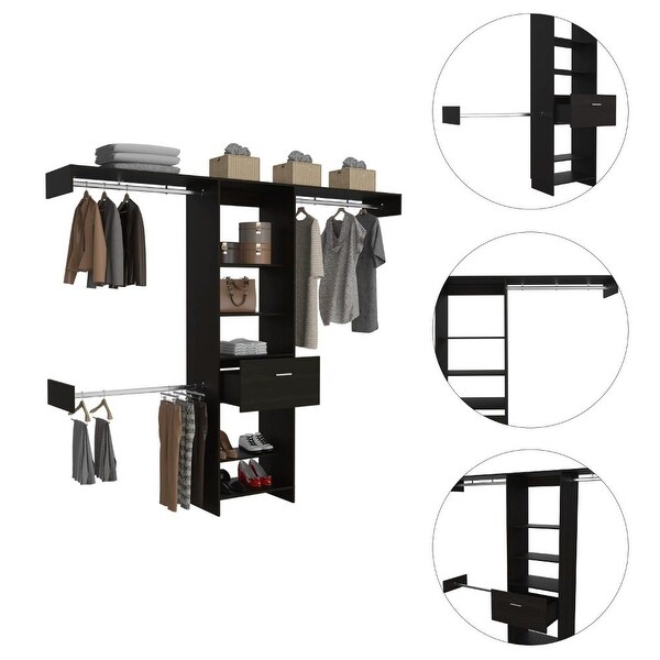 1-Drawer 4-Shelf Closet System - Bed Bath & Beyond - 37279329
