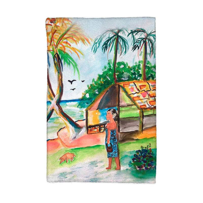 Palms & Woman Kitchen Towel - 16x25