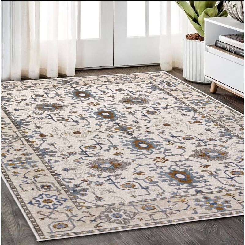 HomeRootsOriental Traditional Runner Area Rug - 92.52' X '62.99' X '0.39
