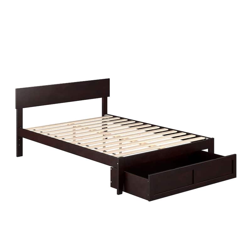 AFI Boston Platform Bed with Foot Drawer