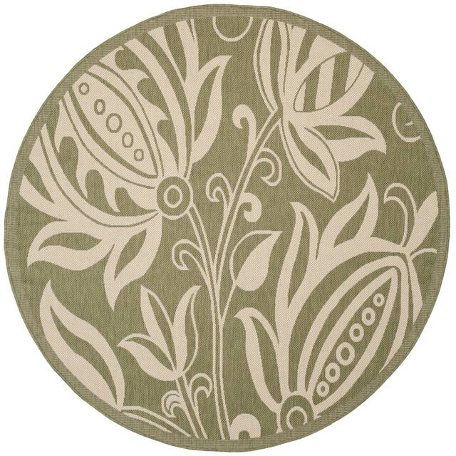 SAFAVIEH Courtyard Leatrice Indoor/ Outdoor Patio Backyard Rug