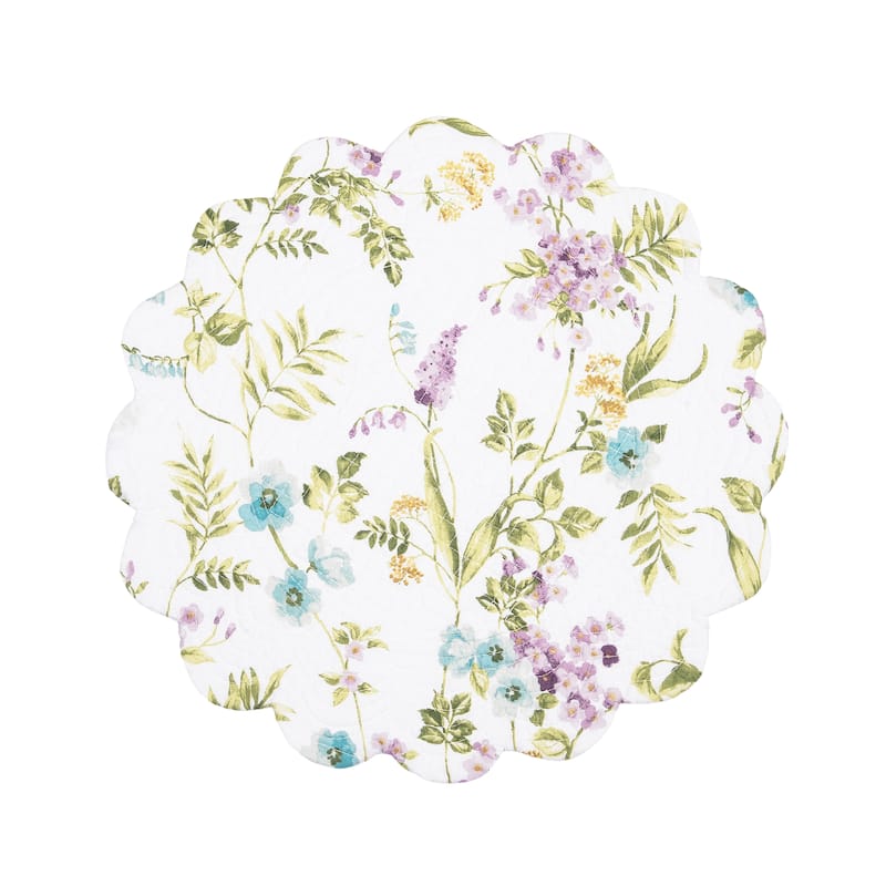 Carley Round Placemats Set of 6, 17"