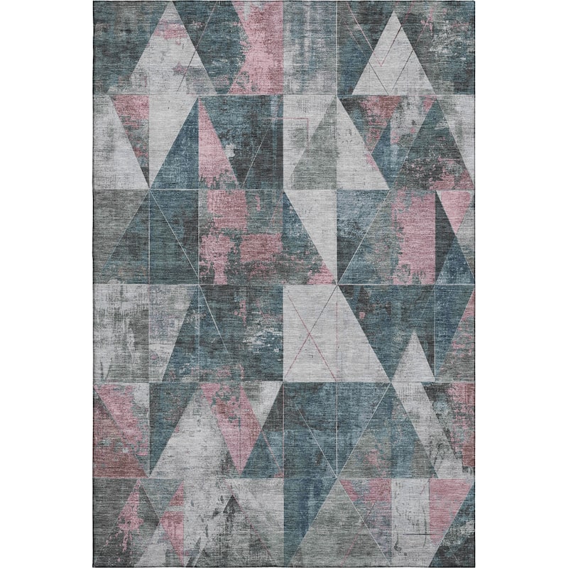 Premium Washable Super Soft Contemporary Mosaic Mayfield Rug